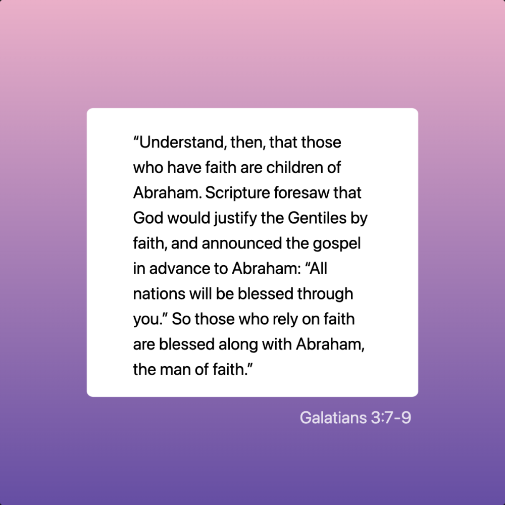Galatians 3:7-9