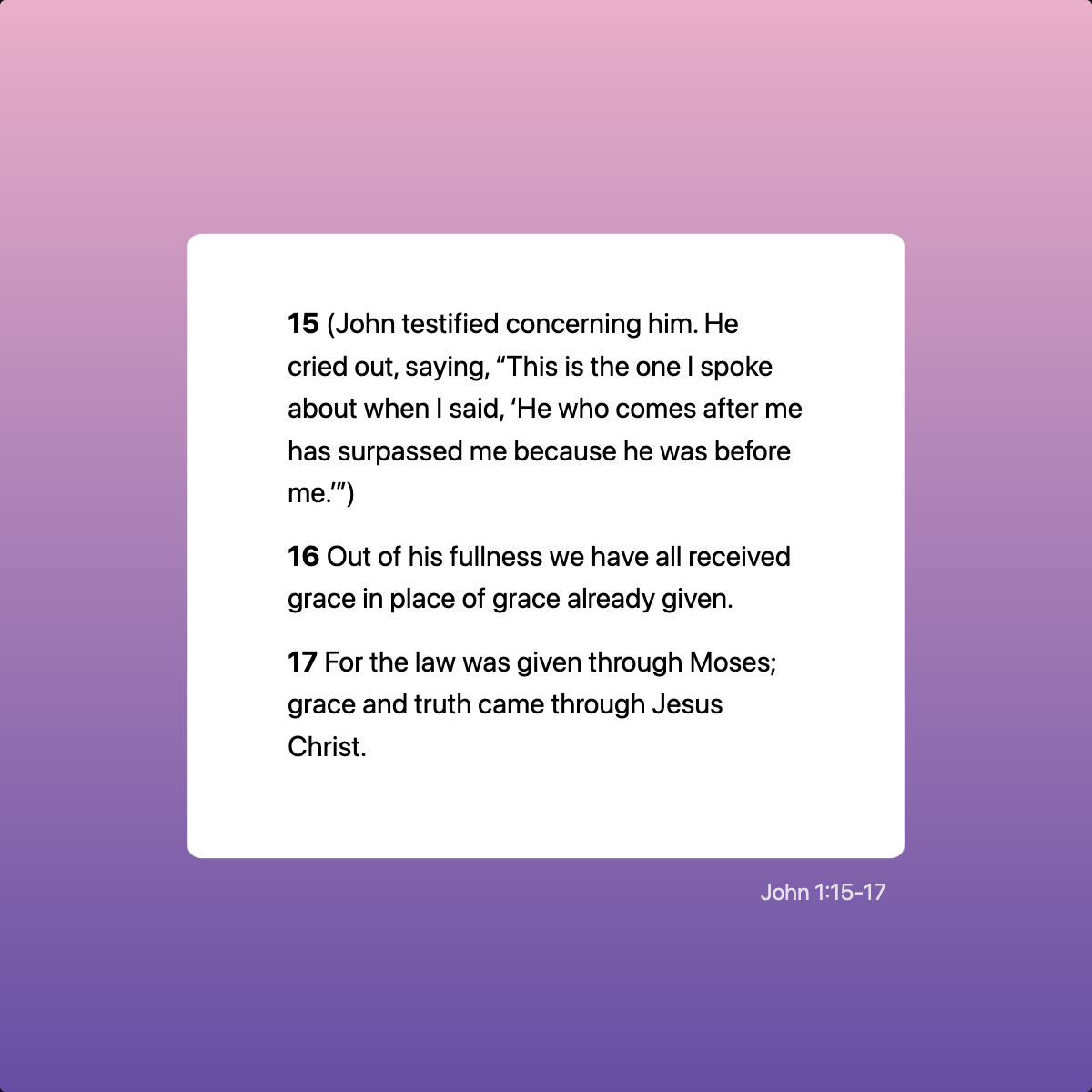 John 1:15-17