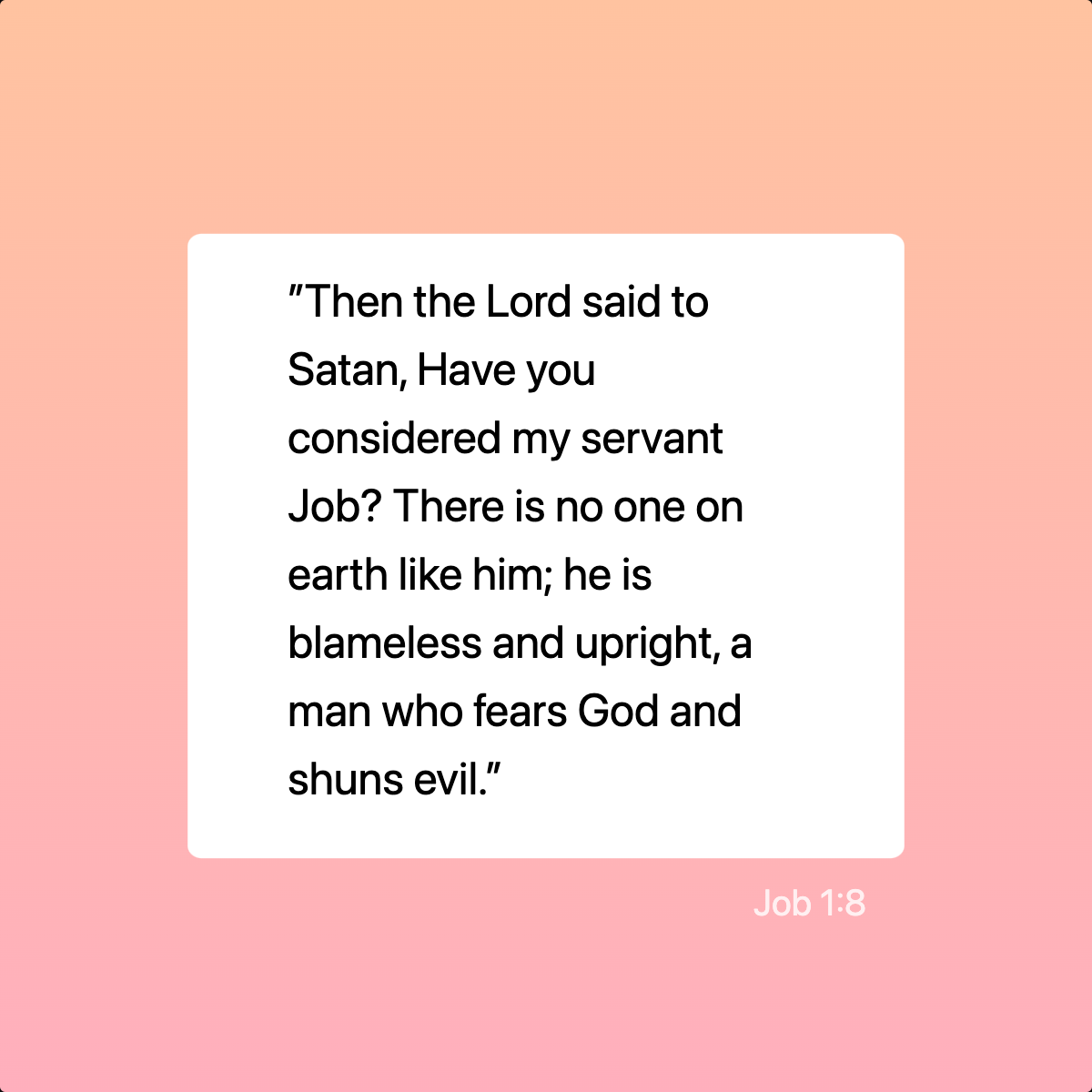 Job 1:8