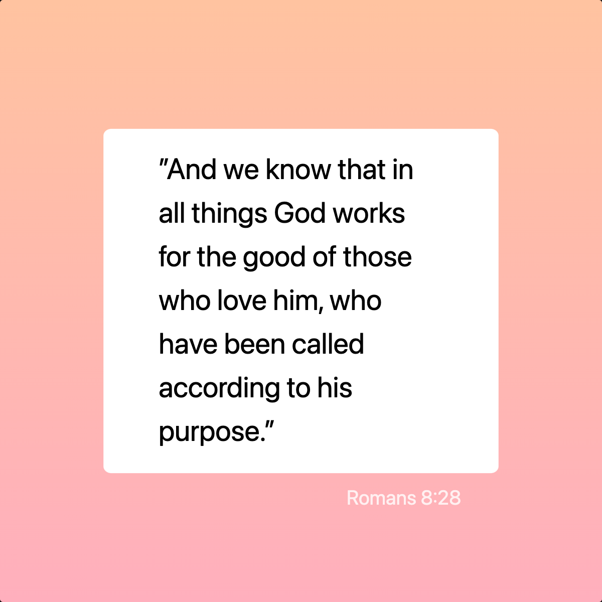 Romans 8:28